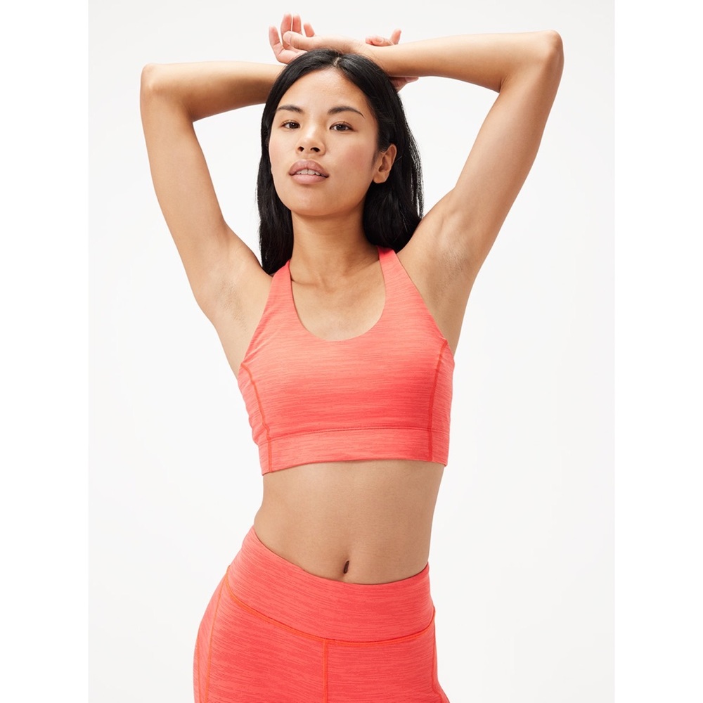 Outdoor Voices Doing Things Sports Bra in Poppy